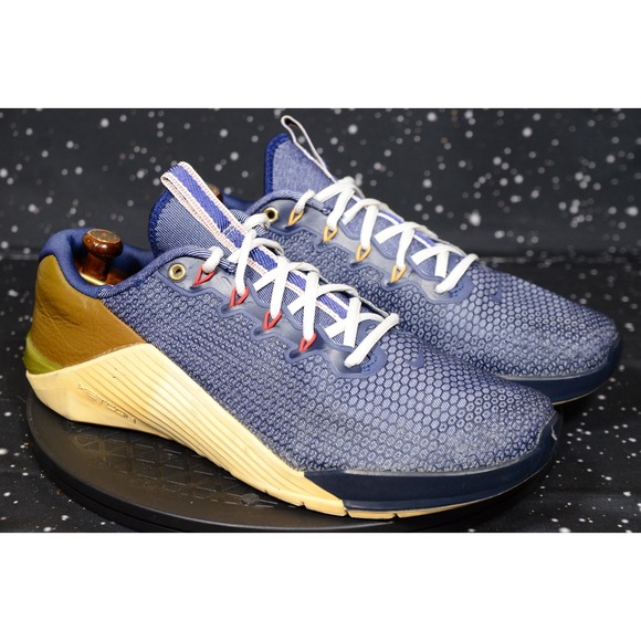 Nike Metcon 5 Shoes Mens Size 11.5 Blue Brown USA‎ Trainer CJ0772-461 Sneakers - Picture 1 of 11